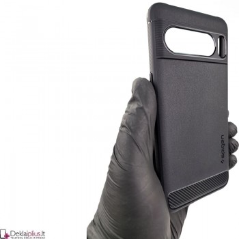 Spigen rugged armor guminis dėklas - juodas (Google Pixel 8 Pro)